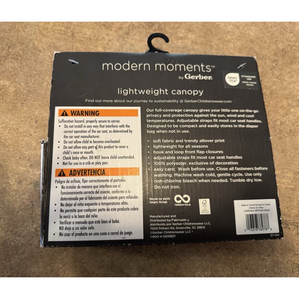 Modern Moment Car Seat Protector for Baby Neutral Car Seat Cover NWTs - Picture 7 of 7